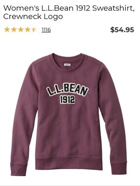 Purple Crew Neck Logo Sweatshirt